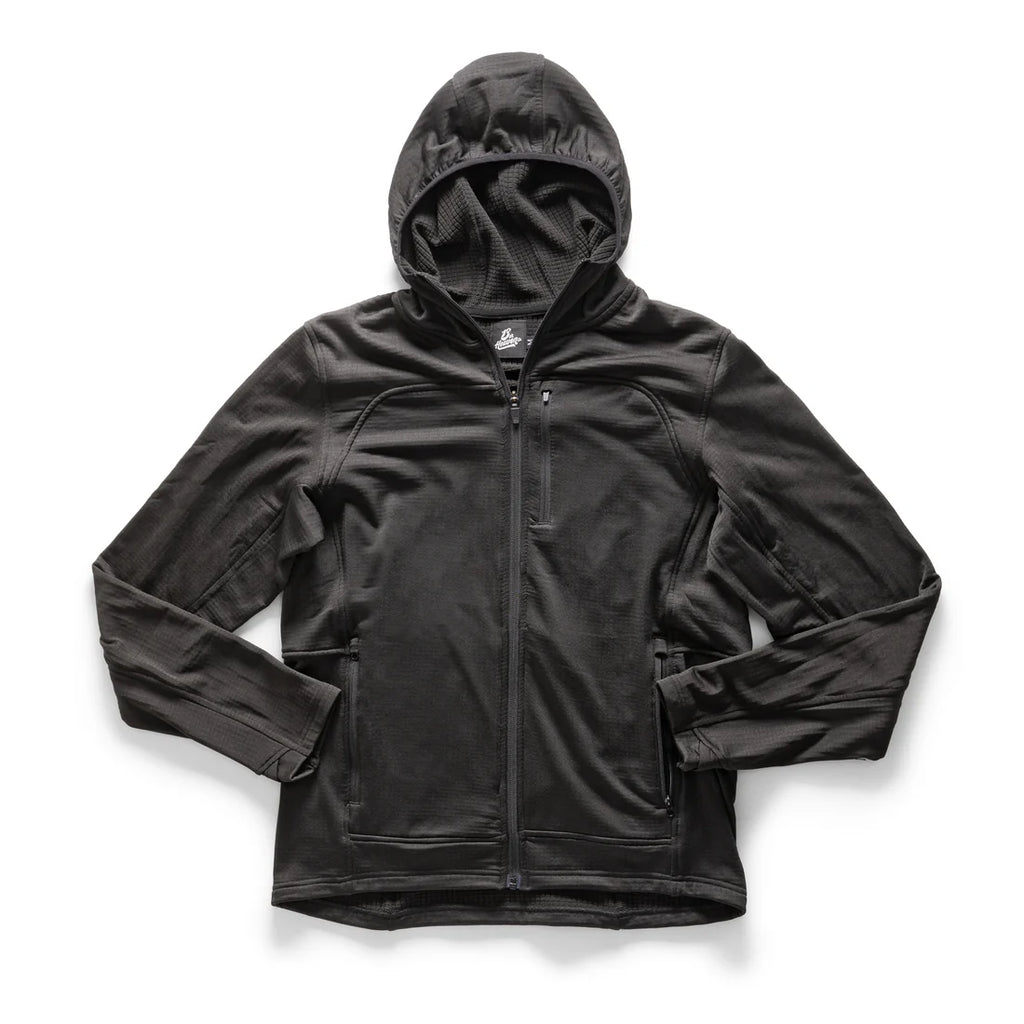 Black VELOX Full Zip Hoodie