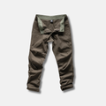 Olive 13th Heaven technical trousers on a white background
