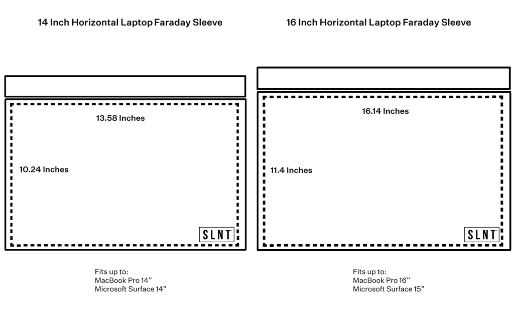 SLNT Horizontal Faraday Laptop Sleeve image 4