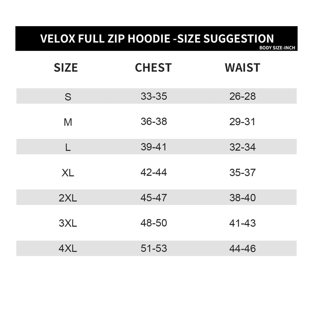 Black VELOX Full Zip Hoodie